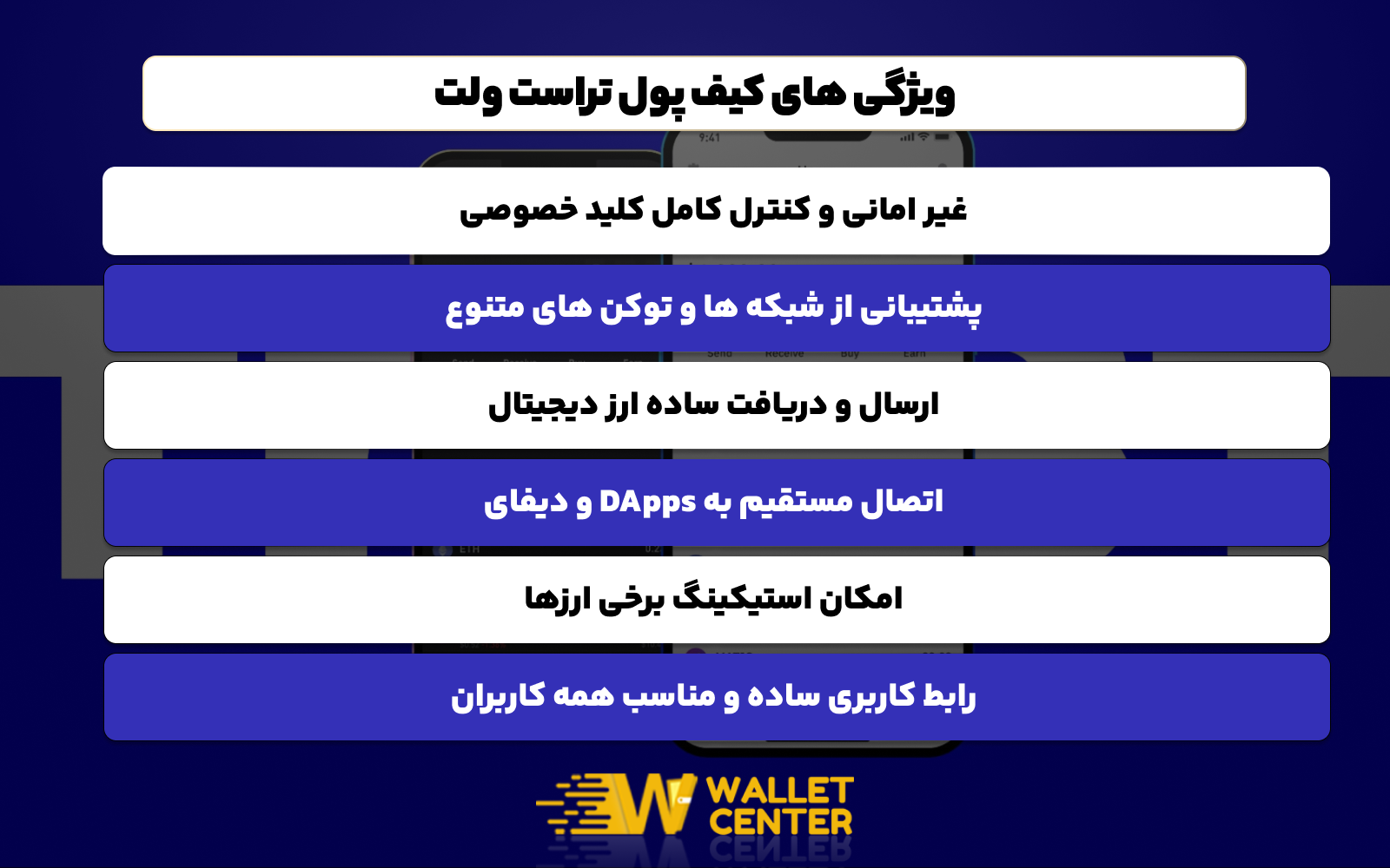 ویژگیهای خاص تراست ولت