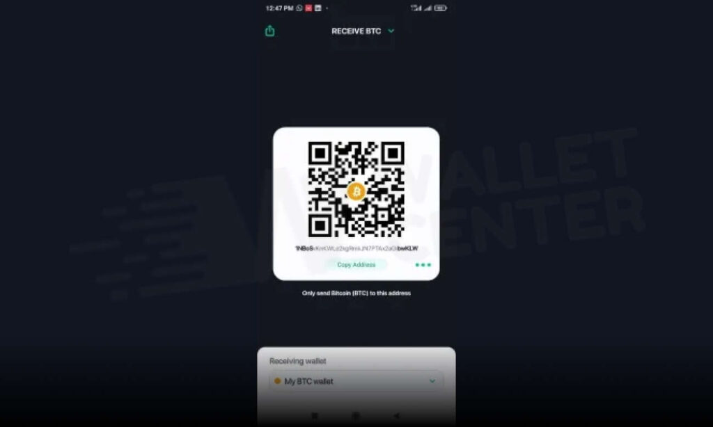 رابط کاربری کیف پول