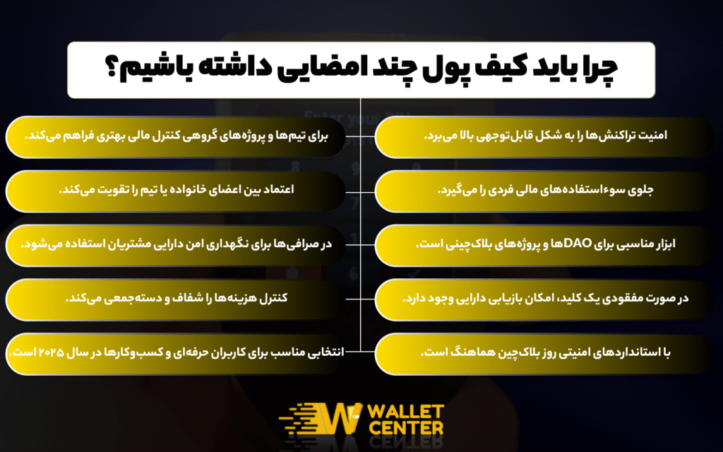 کیف پول چند امضایی