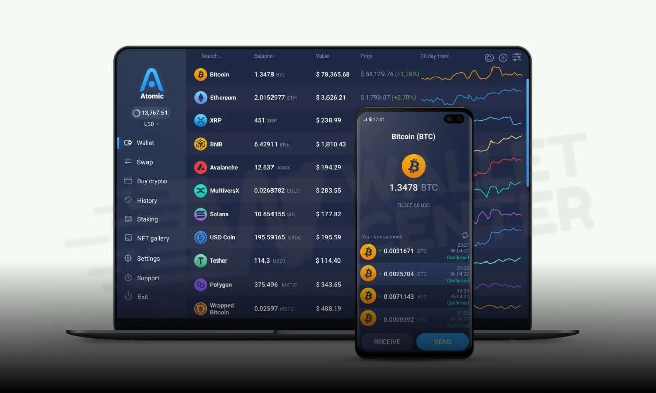 کیف پول ارز دیجیتال اتمیک از چه رمز ارزهایی پشتیبانی می کند