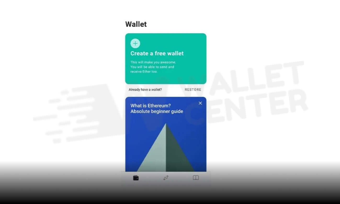 مرحله اول برای نصب کیف پول مای اتر ولت
